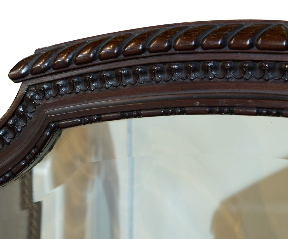 Late 19thC Mahogany panelled screen View VI