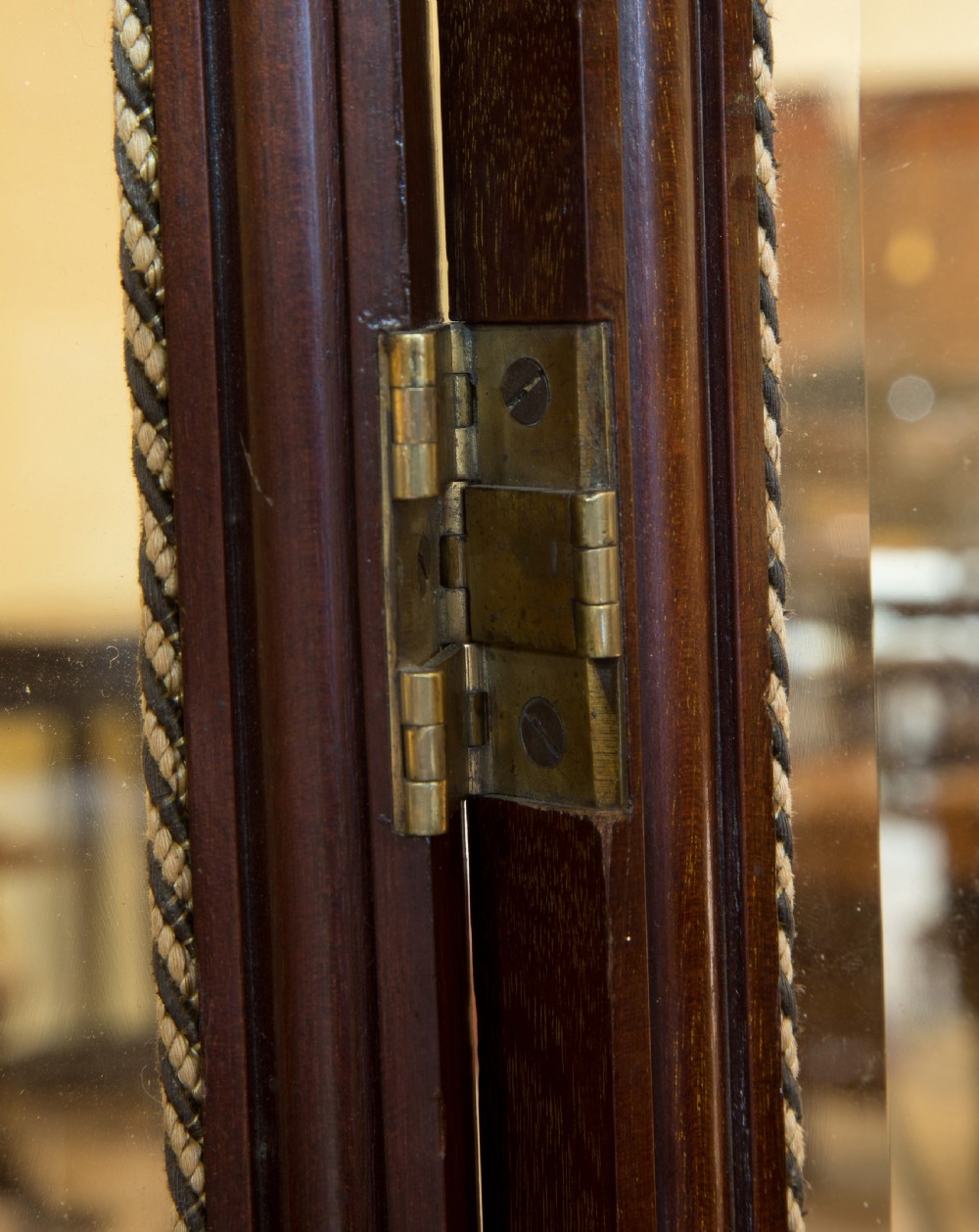 Late 19thC Mahogany panelled screen View IX
