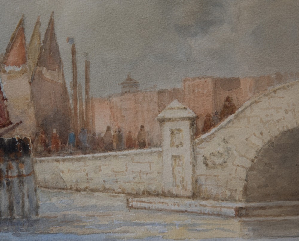 Watercolour of Venice by Frederick James Aldridge (1850-1933) View VII