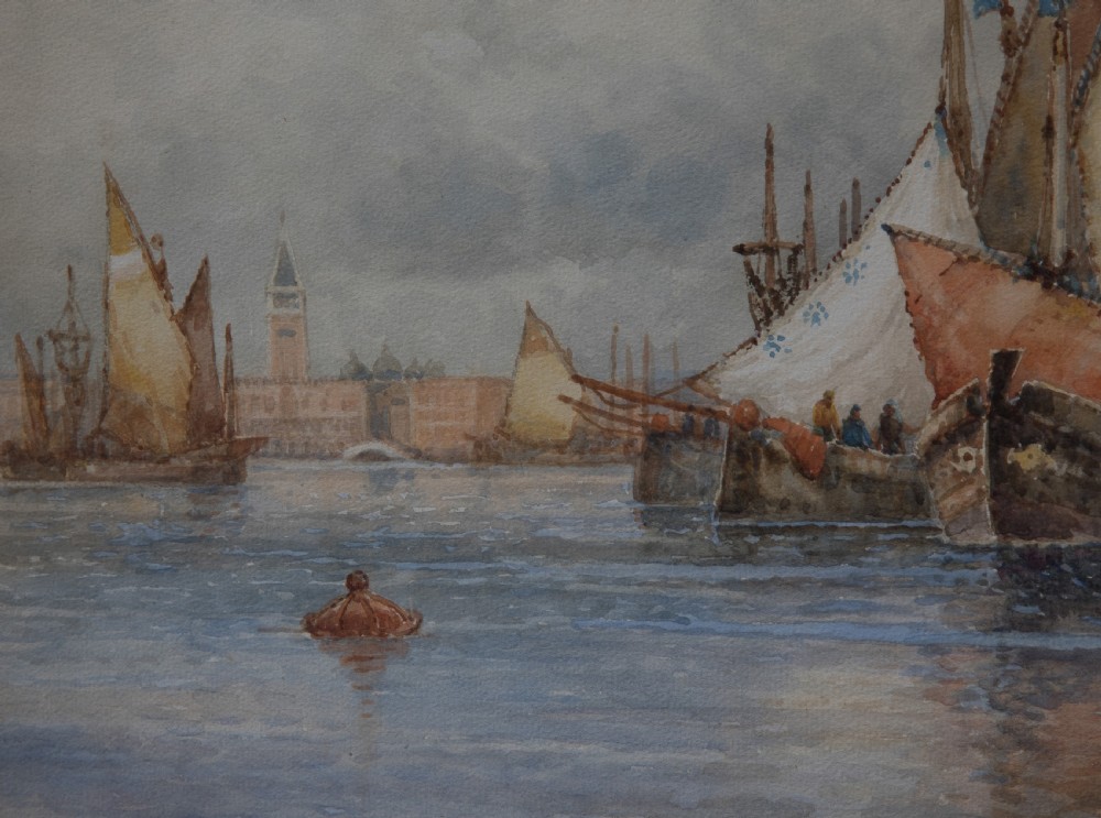 Watercolour of Venice by Frederick James Aldridge (1850-1933) View VIII