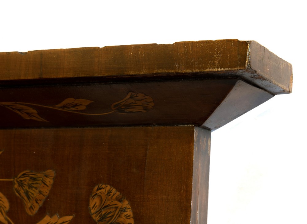 19thC Mahogany Dutch marquetry mirror View IV