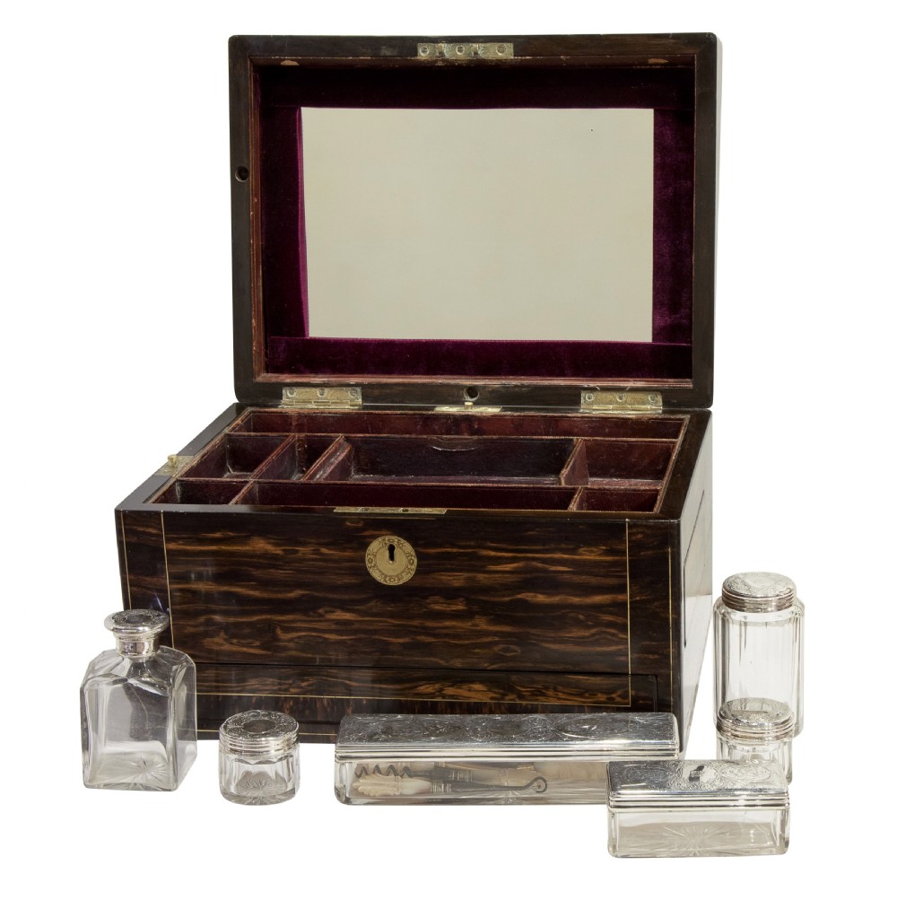 Victorian Coromandel Brass Inlaid Vanity box View III