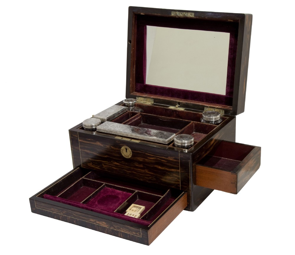 Victorian Coromandel Brass Inlaid Vanity box View IV