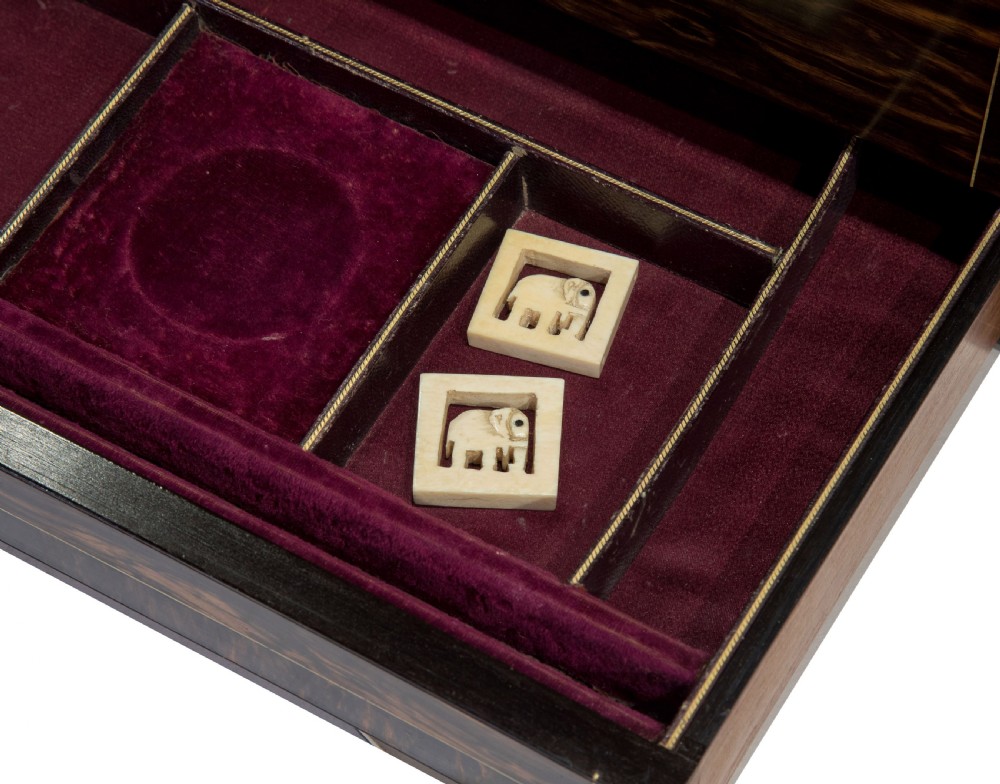 Victorian Coromandel Brass Inlaid Vanity box View V