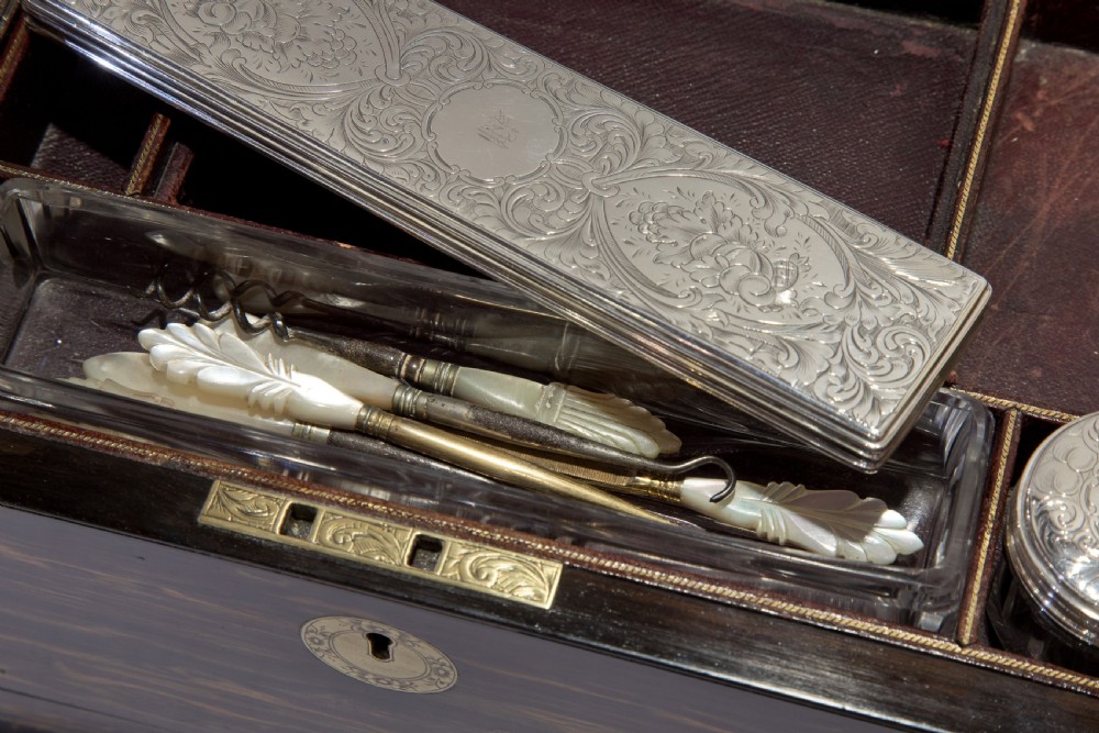 Victorian Coromandel Brass Inlaid Vanity box View VII