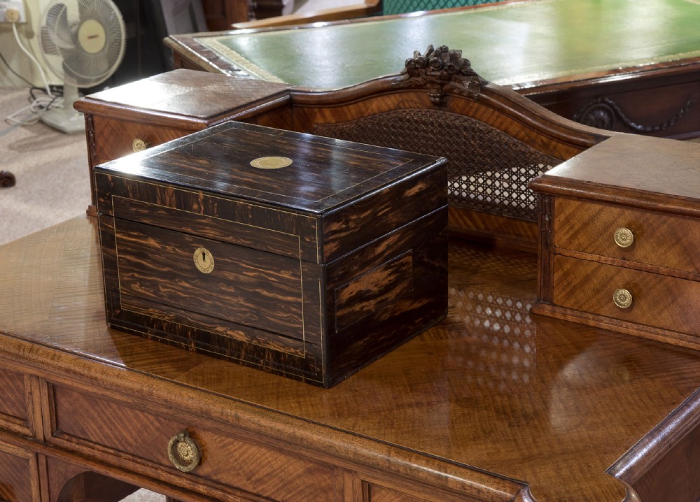 Victorian Coromandel Brass Inlaid Vanity box View XI