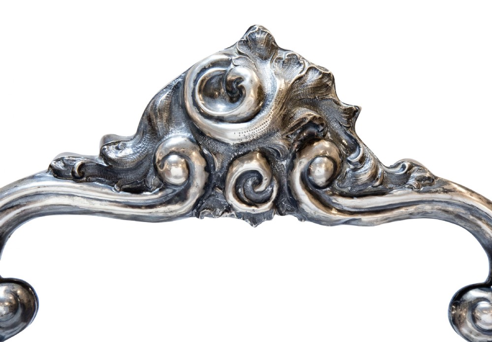 Vienna silver vanity mirror, hallmarked 1855 View IV