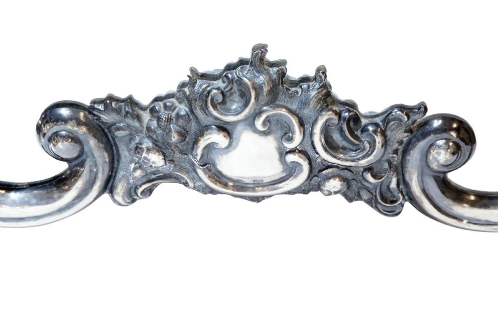 Vienna silver vanity mirror, hallmarked 1855 View VI