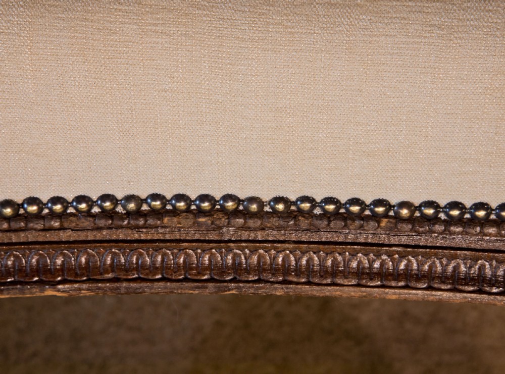 Intricately carved late 19thc large French footstool View V