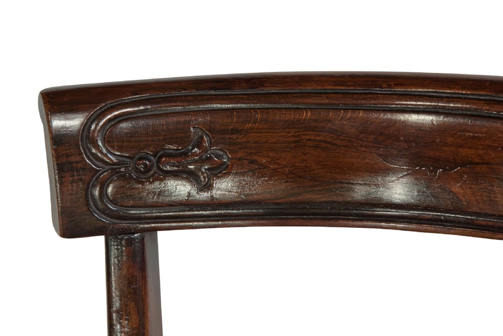 Set of six regency beech chairs with original rosewood graining c1830 View VI