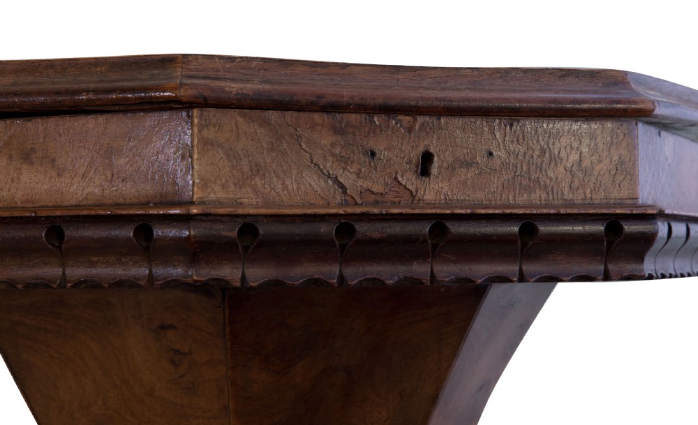 Victorian walnut & floral marquetry work table c1870 View VII