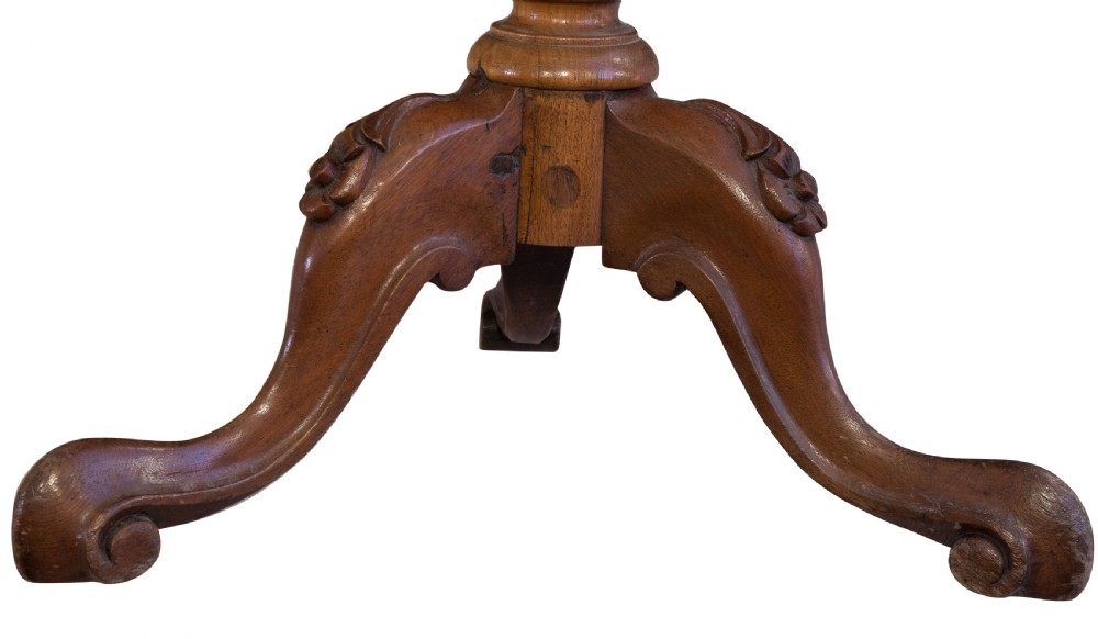 Victorian walnut & floral marquetry work table c1870 View VIII