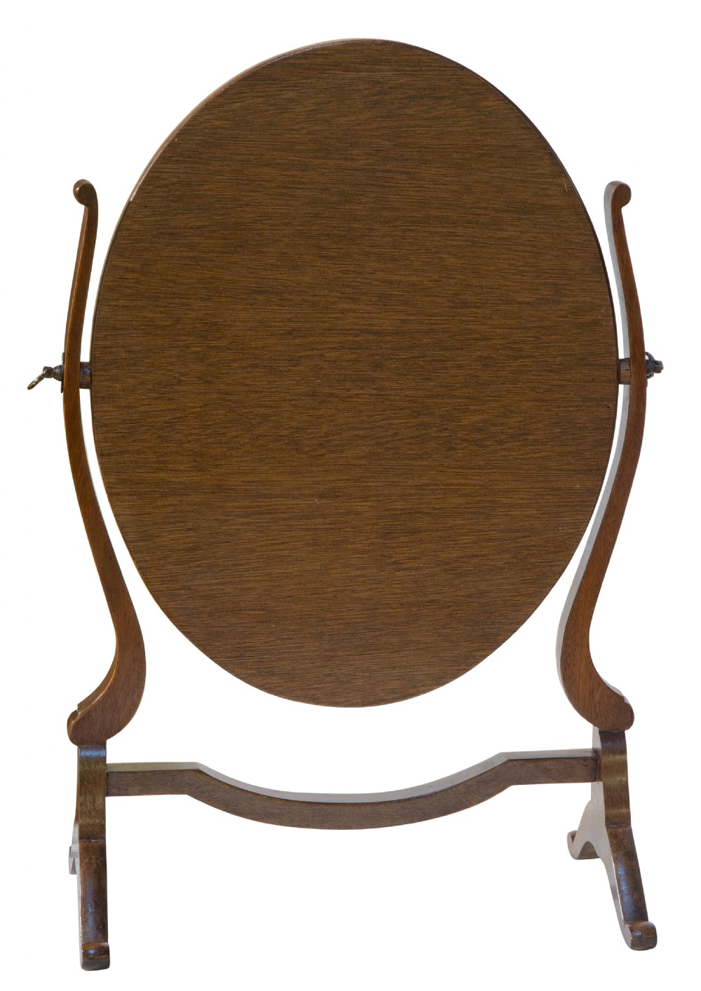 'Skeleton' mahogany oval dressing table mirror c1920 View IV