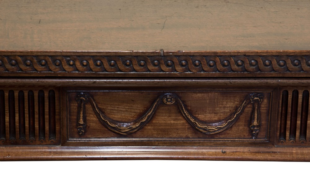 19thC mahogany Adam revival sideboard with carved decoration View V