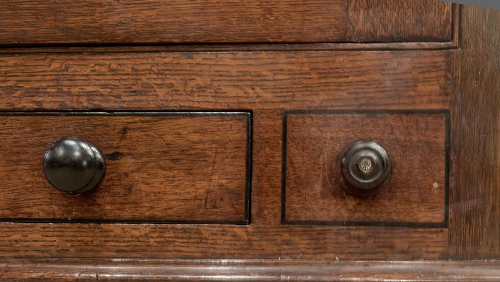 Early 19thC oak corner cupboard View VI