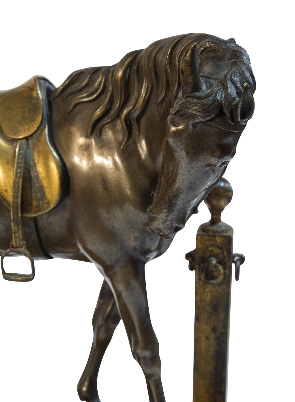 19thC bronze horse & dog View VI