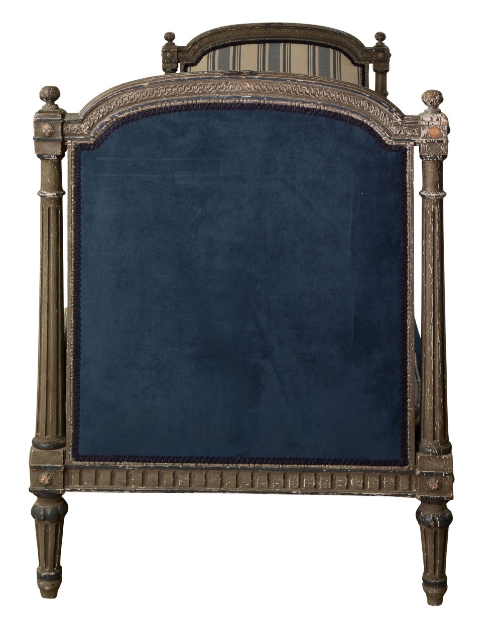 French late 19thC Louis XVI style painted daybed View IV