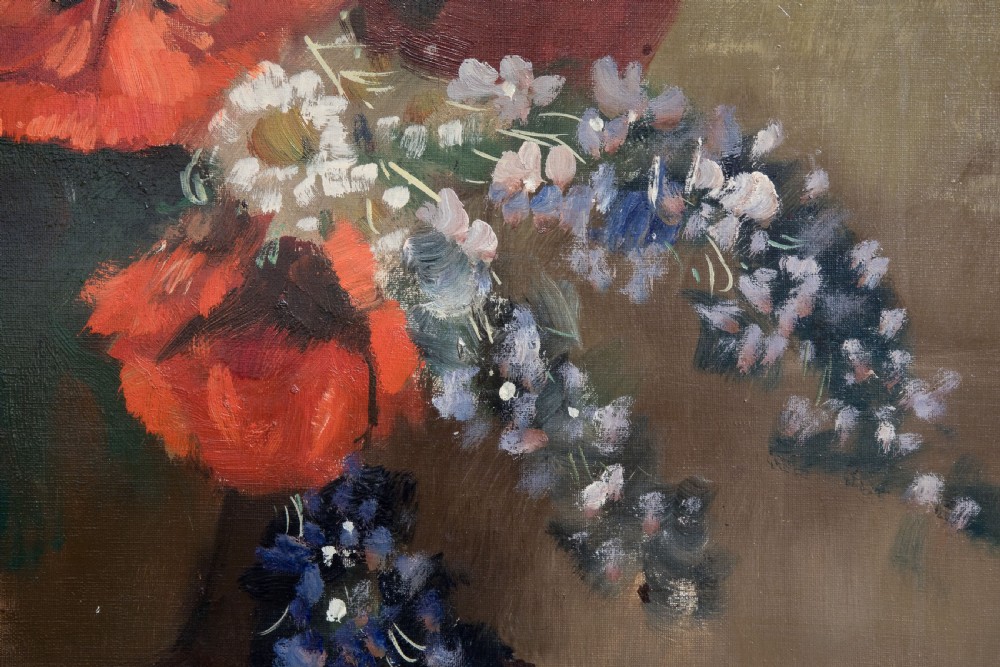Early 20thC still life oil on canvas by Henri Joseph Pauwels View V