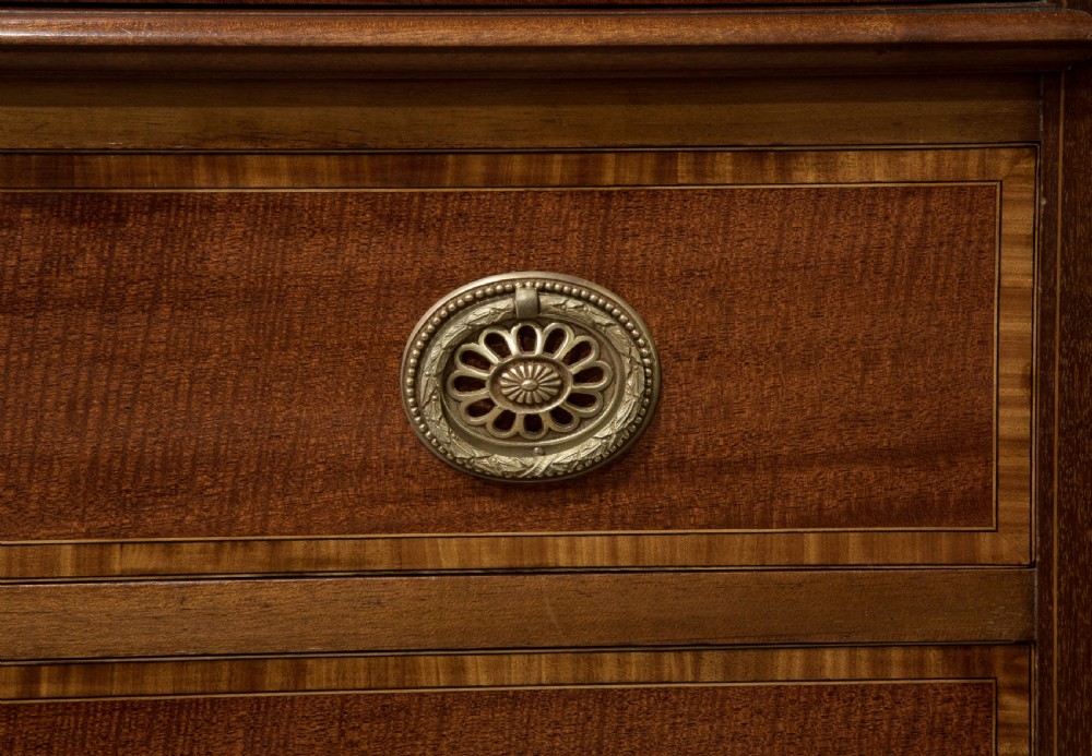 High quality Edwardian mahogany inlaid wardrobe View VIII