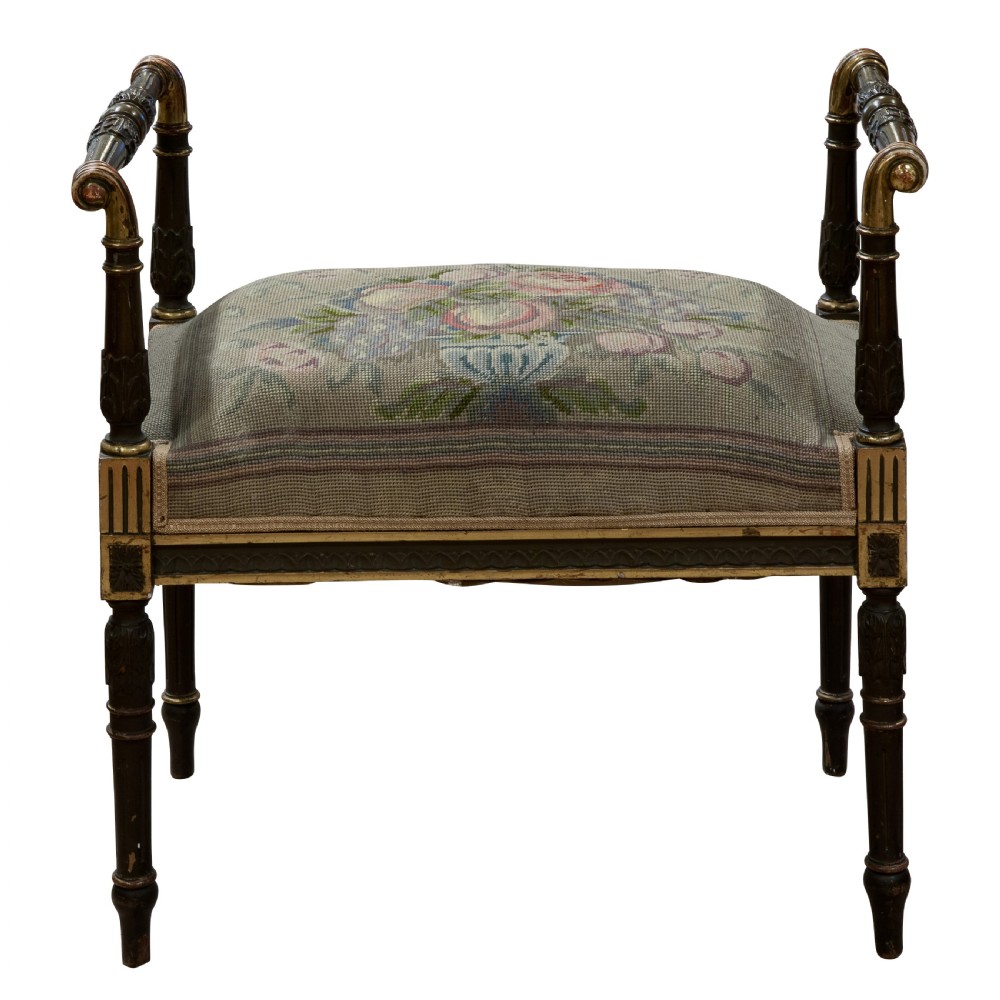 19thC painted French window seat View II