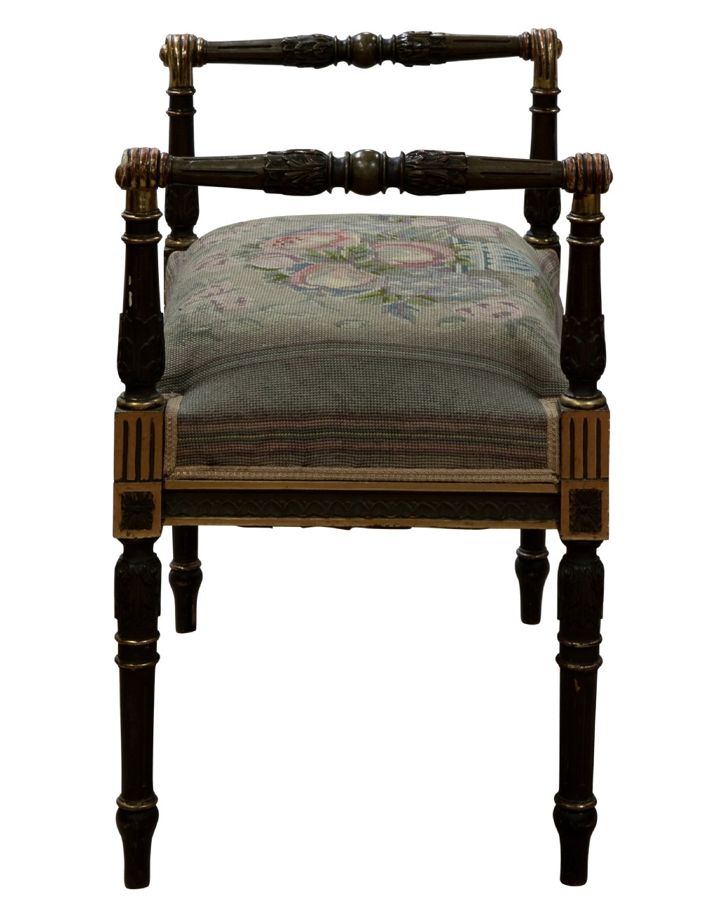 19thC painted French window seat View III