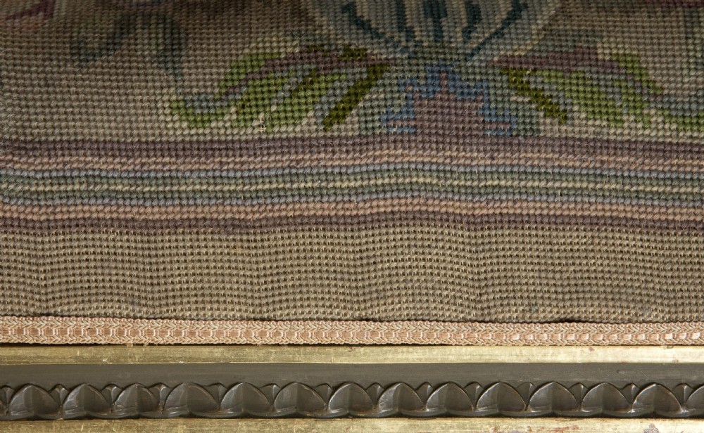 19thC painted French window seat View VIII