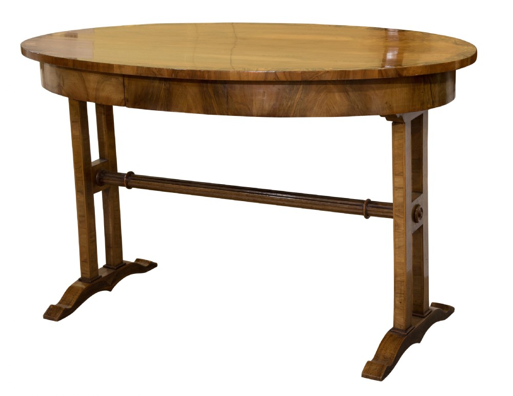 Walnut empire style centre table
