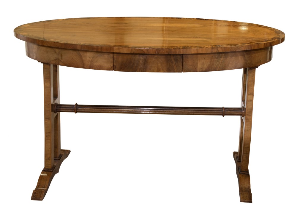 Walnut empire style centre table View II