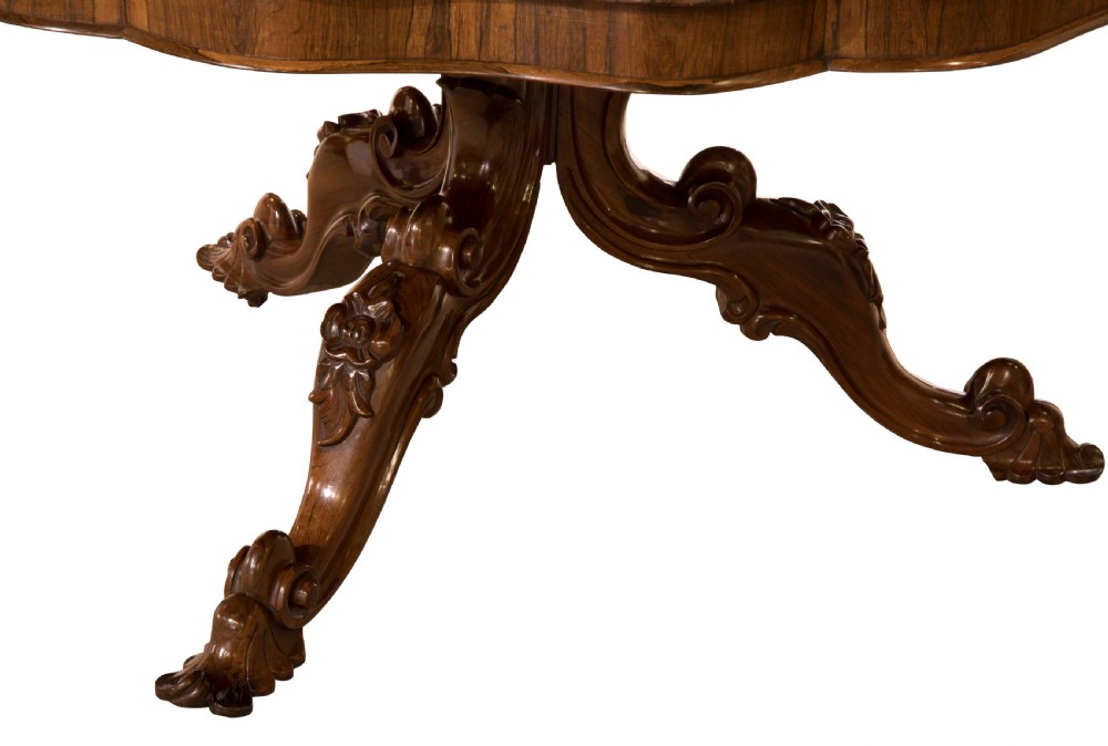 Regency rosewood circular tilt-top breakfast table View II