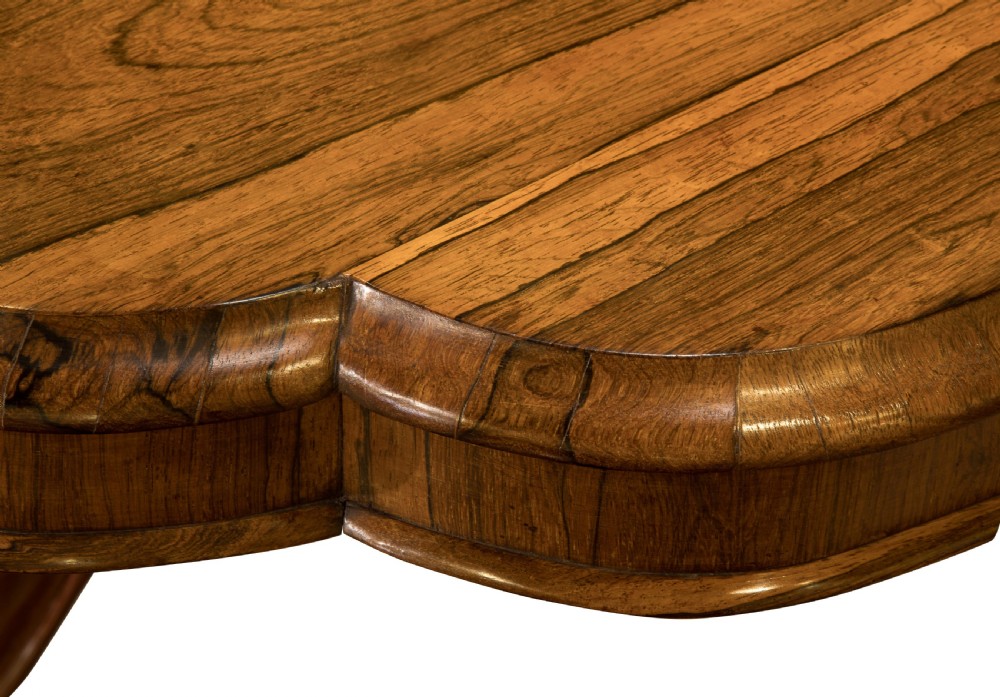 Regency rosewood circular tilt-top breakfast table View IV