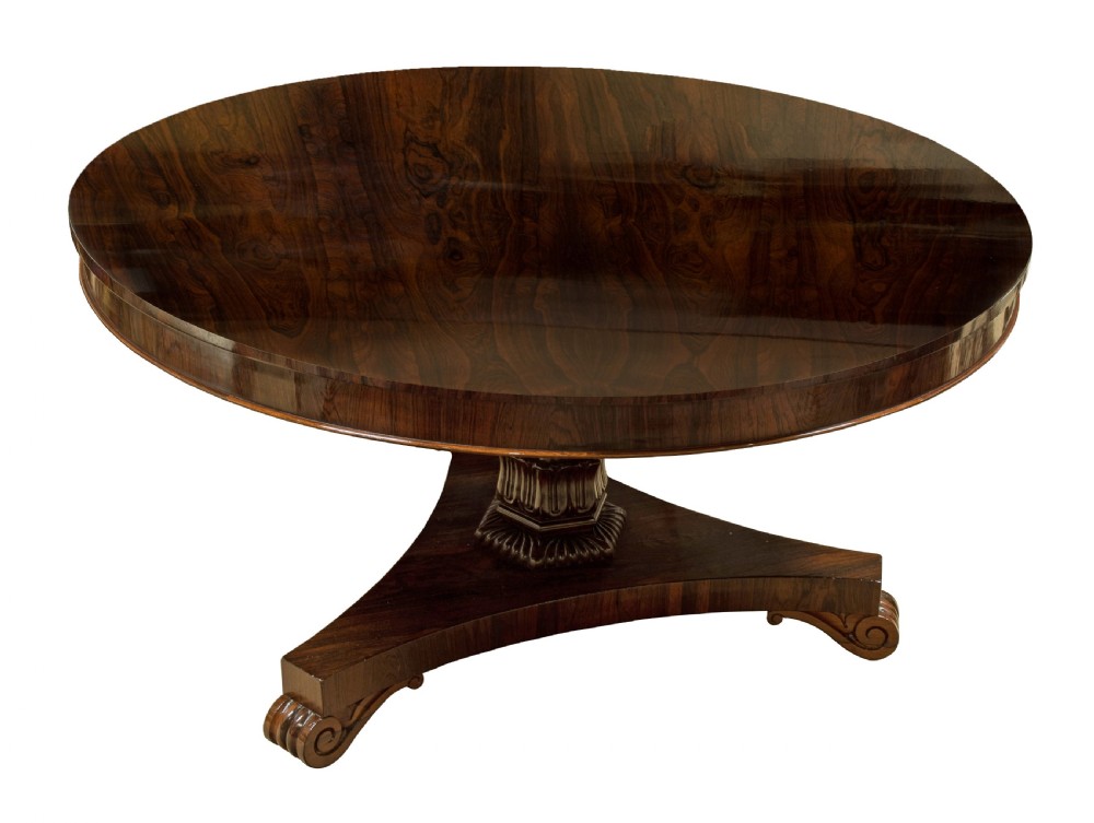Rosewood round table c1875