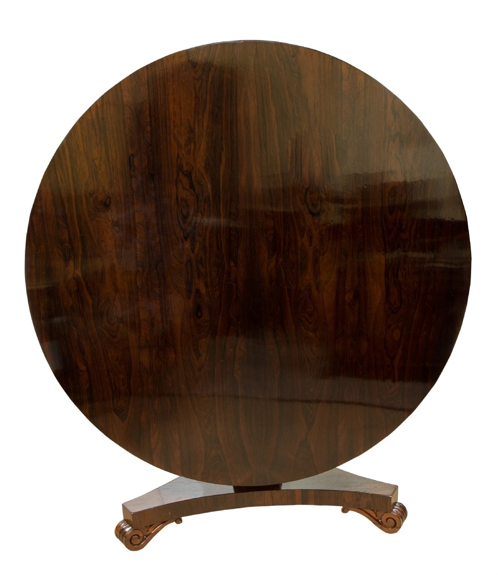 Rosewood round table c1875 View II