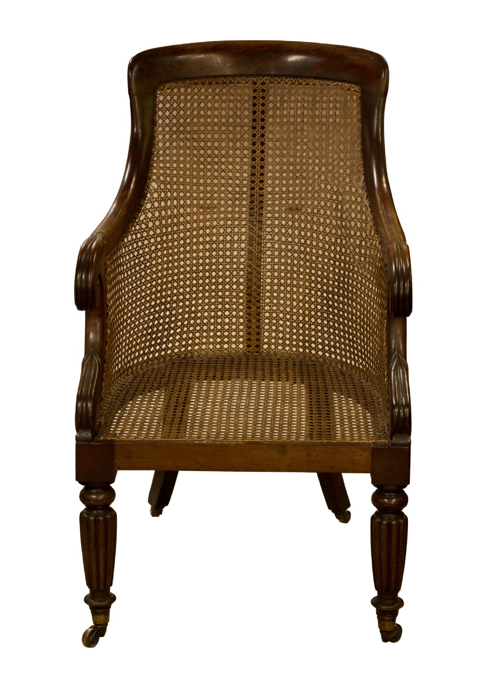 Victorian mahogany cane chair View II
