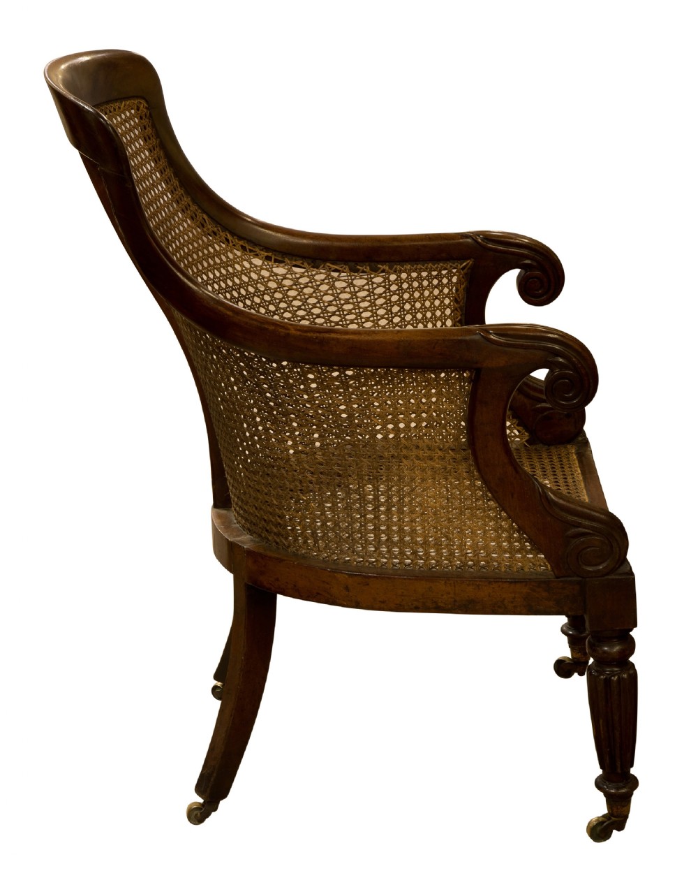 Victorian mahogany cane chair View III