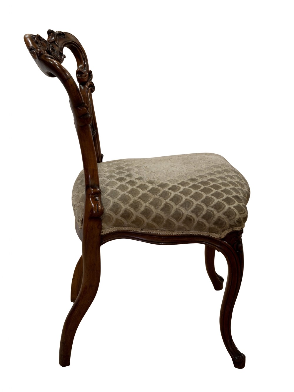 Pair of walnut side chairs c1855 View III