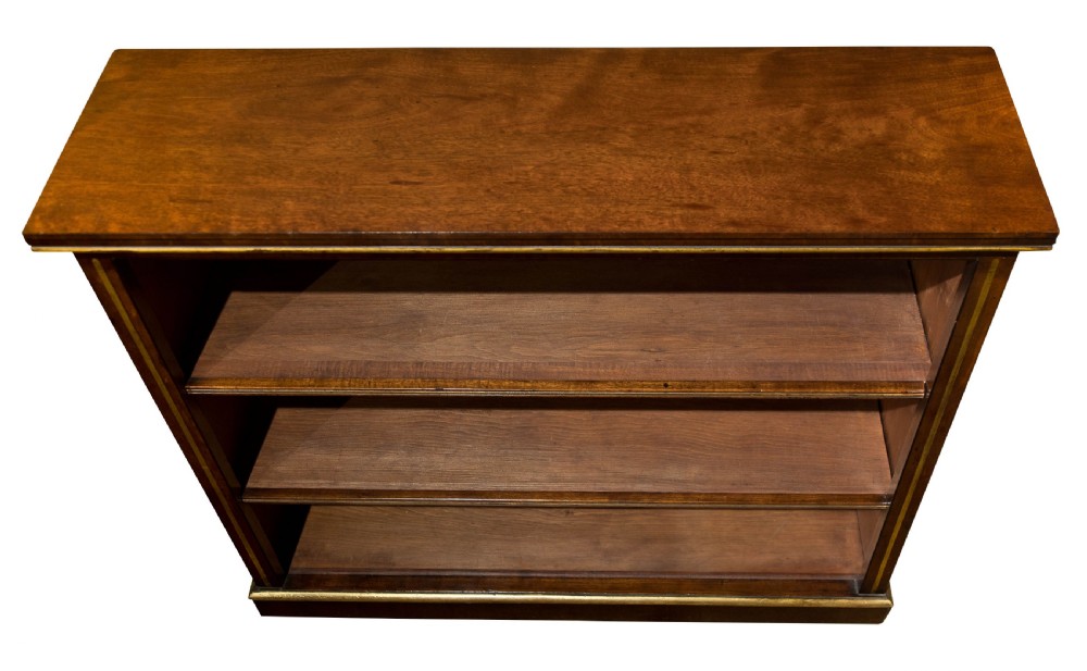 19thC mahogany & gilt open bookcase c1840 View III