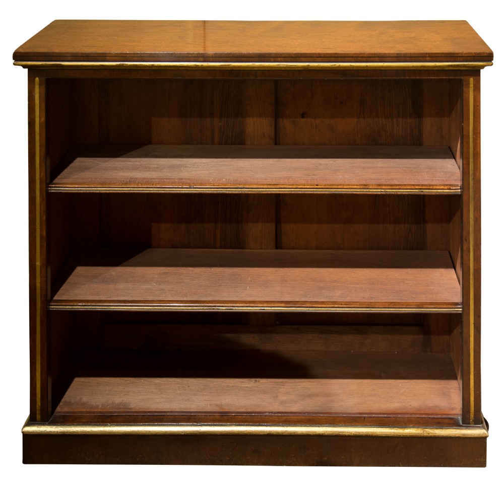 19thC mahogany & gilt open bookcase c1840 View IV
