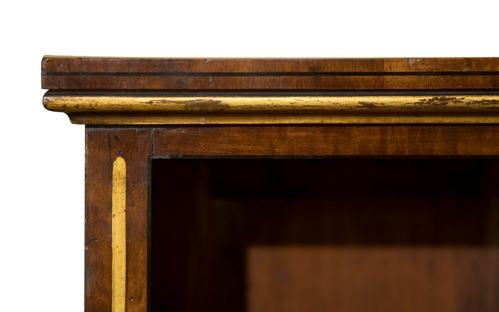 19thC mahogany & gilt open bookcase c1840 View V