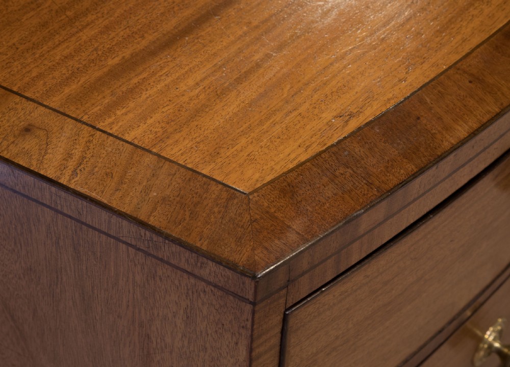 Regency mahogany bowfronted chest of drawers View V