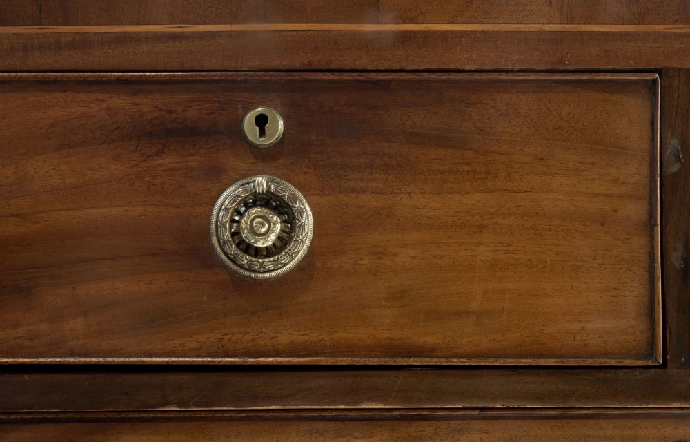 Georgian mahogany bowfronted chest of drawers View III