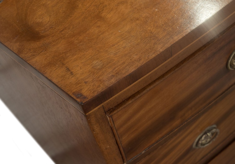 Georgian mahogany bowfronted chest of drawers View IV
