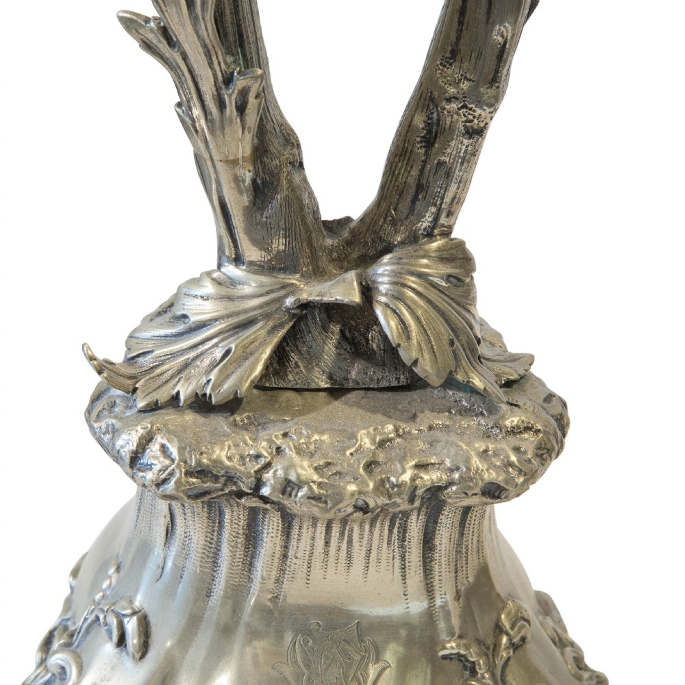 19th Century silver plated candelabra View IV