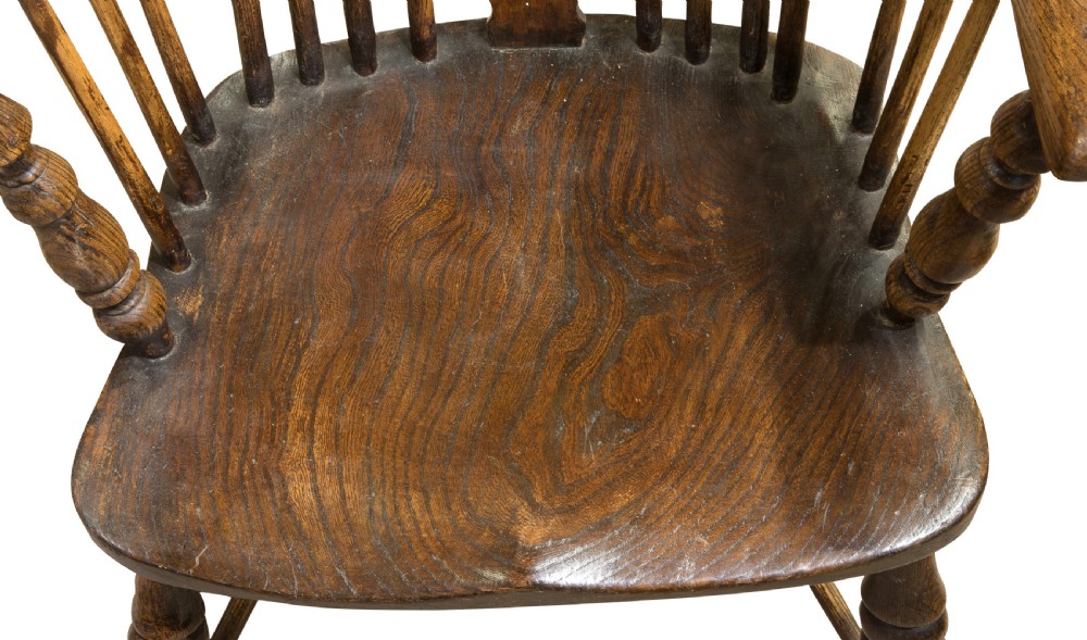 19thC elm & ash hoop back windsor chair View IV
