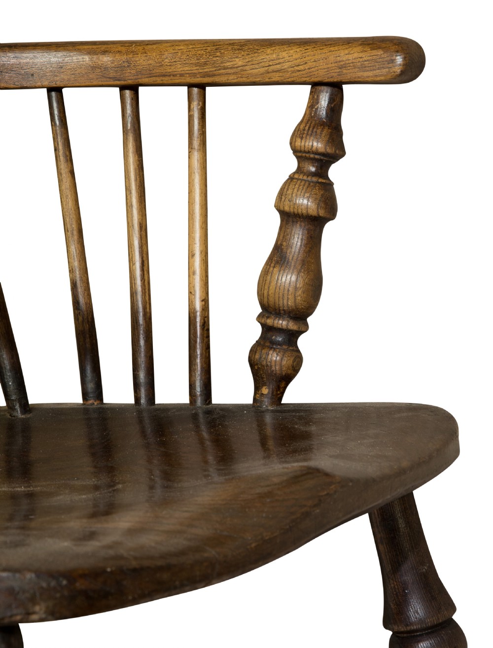 19thC elm & ash hoop back windsor chair View VI