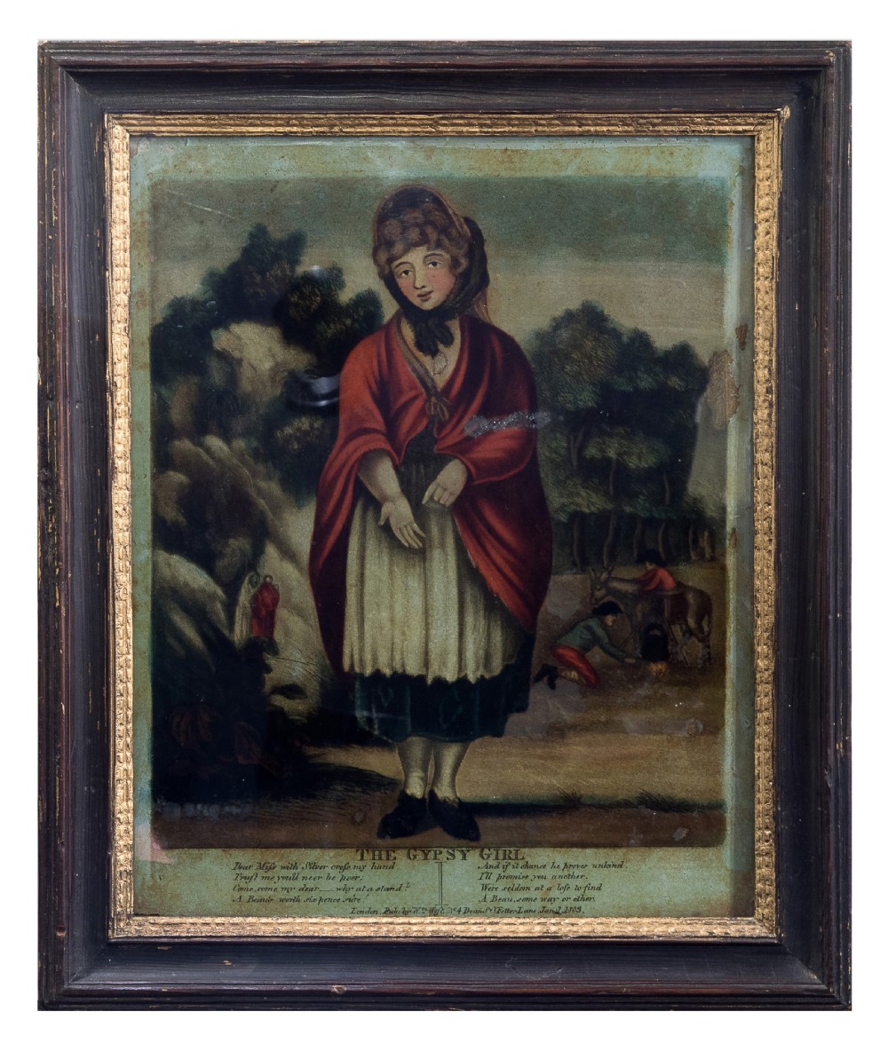 Pair of 19thC gloss paintings 'The Match Boy' & 'The Gypsy Girl' View VII