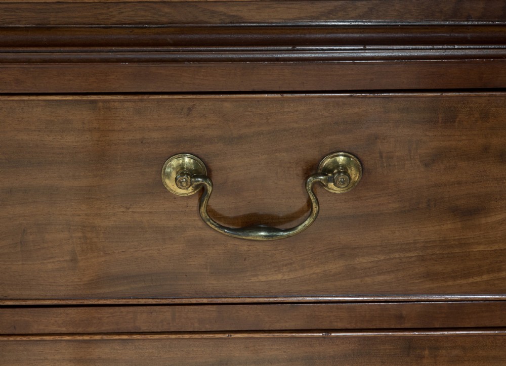 19thC mahogany with satinwood detailing linen press View V