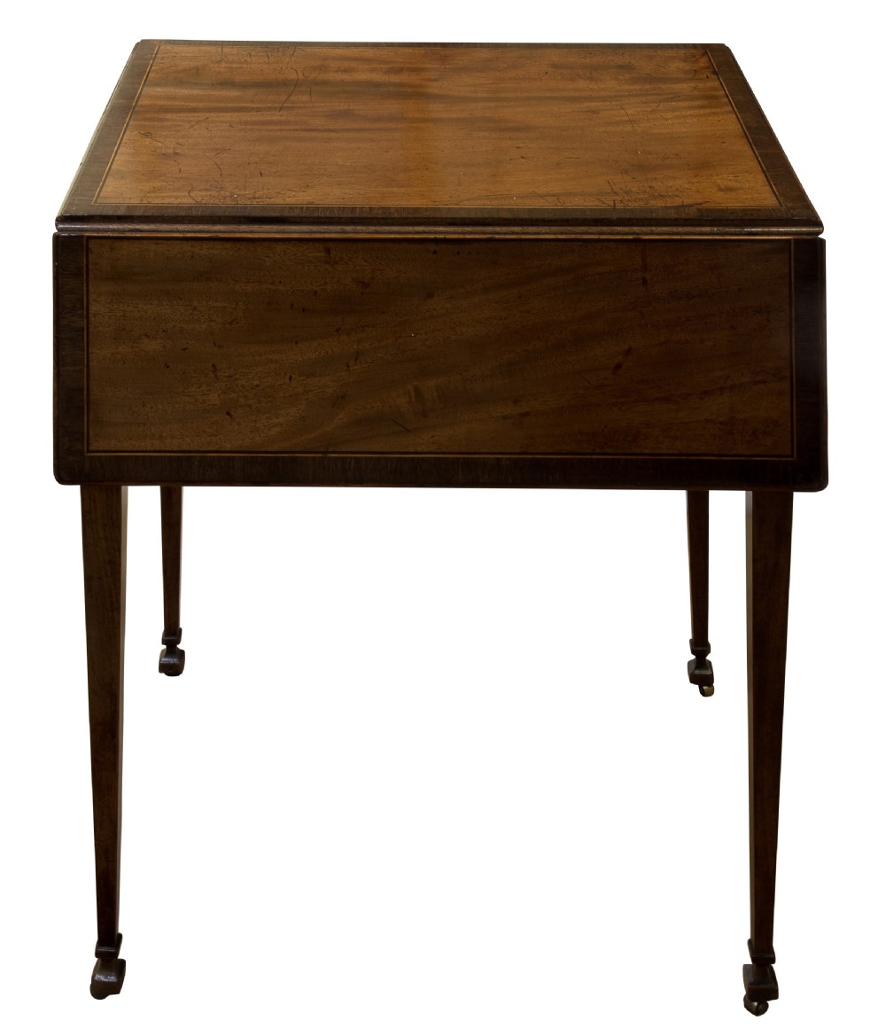Sheraton period mahogany pembroke table c1780 View II