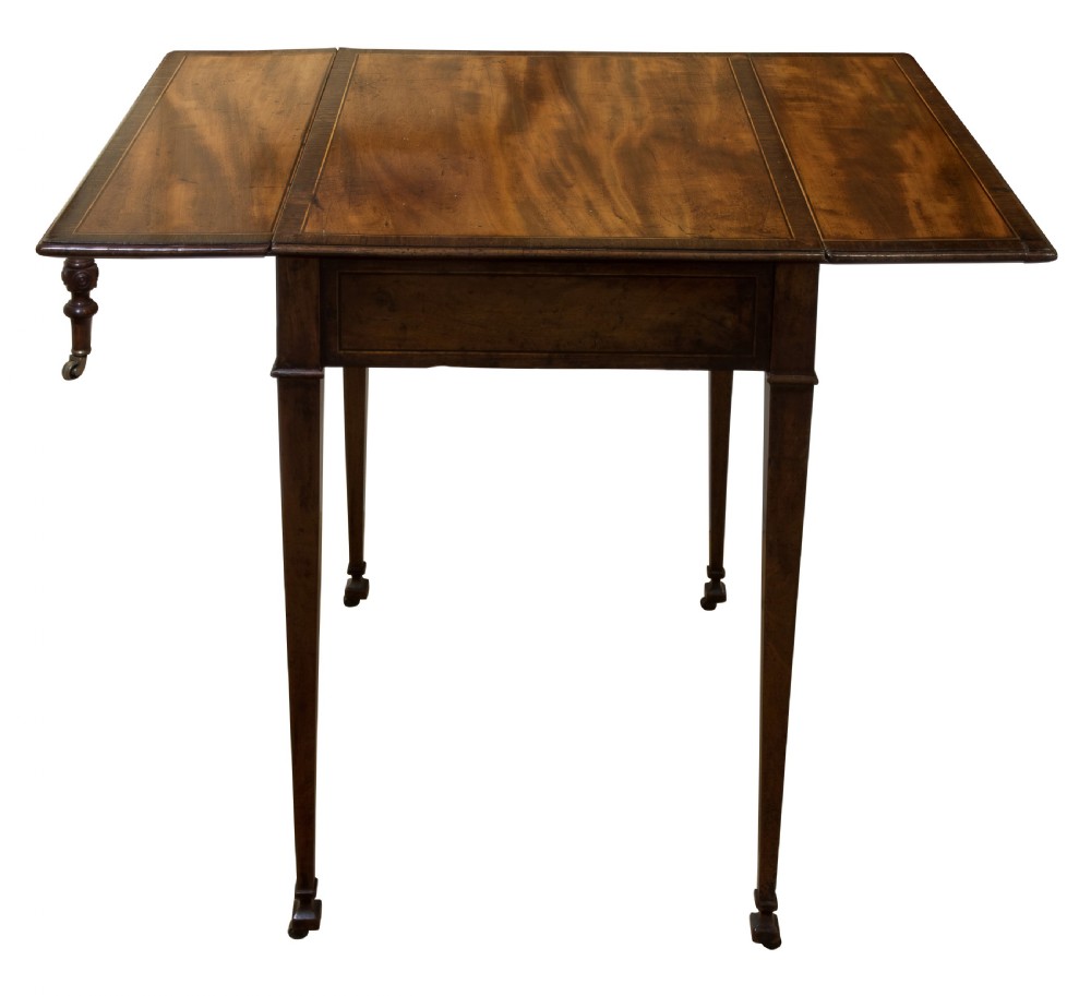 Sheraton period mahogany pembroke table c1780 View IV