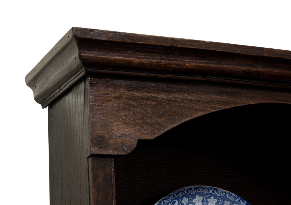 Solid oak English dresser with three drawers c1910 View III
