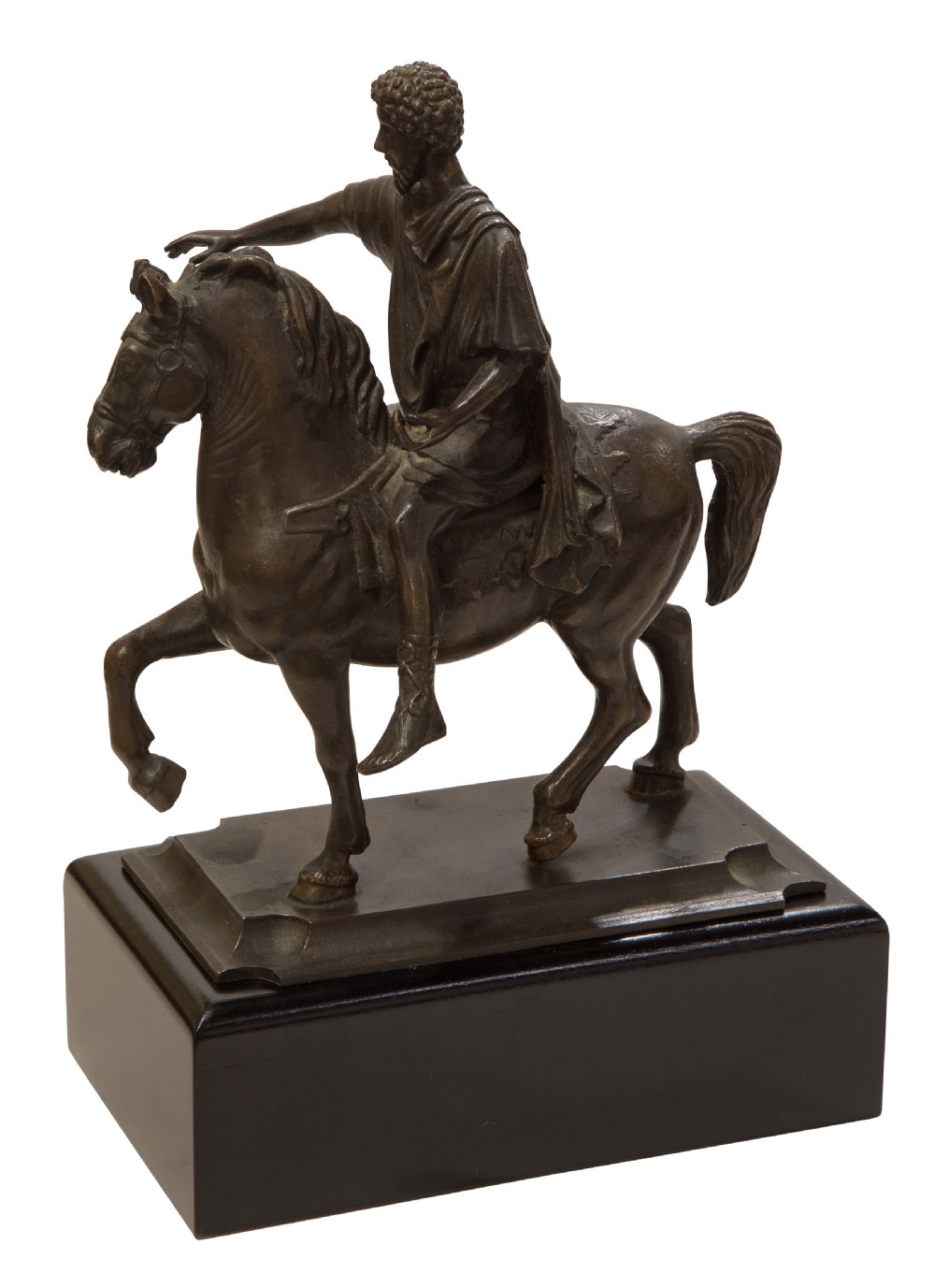 19thC copy of Grand Tour bronze on ebonized mahogany base